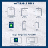Full Size Mattress Protector Waterproof, Premium 200 GSM Terry Mattress Cover, Soft & Breathable Bed Cover, Fitted Sheet Style Stretchable Deep Pockets 15" by Utopia Bedding (White) Utopia Bedding