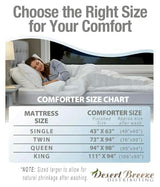 Cooling Comforter, Fill 100% Viscose from Bamboo, Cover 60% Viscose from Bamboo 40% Cotton, Lightweight Duvet Insert, Breathable Summer Quilt, 40x60 inches, for Cot, Crib, Travel, Single, or Throw Desert Breeze Distributing