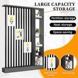 Modern Room Divider with Shelves,Wall Room Divider Screen with Storage Cabinet, Wall Divider for Room Separation, for Home Office Decorative HSHBDDM