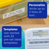 Brother P-Touch PTD220 Home/Office Everyday Label Maker | Prints TZe Label Tapes up to ~1/2 inch White Brother