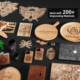 LONGER RAY5 Laser Engraver 20000mW Laser Cutter 130W CNC Laser Cutter with 3.5"Touch Screen Laser Engraving Machine DIY Engraver Tool for Metal Glass Wood Leather Laser Class ii Longer