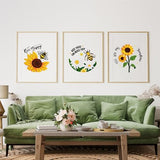 Louise Maelys Embroidery Kits for Beginners,Cross Stitch Kit for Adults,DIY Needlepoint with Bee Daisy Flowers Pattern