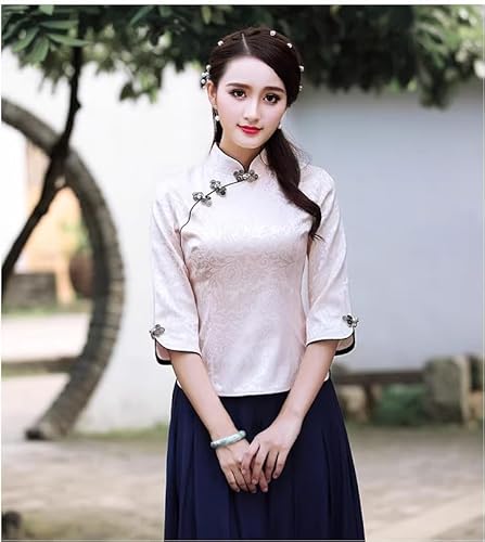 Chinese womens short suit Han spring and summer twopiece set of tea S2 top single piece L ChenKongHai