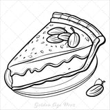 Food & Snacks Bold & Easy Coloring Book: Simple Large Print Savory and Sweet Treats Dessert Designs for Kids, Adults & Beginners WoodArtSupply