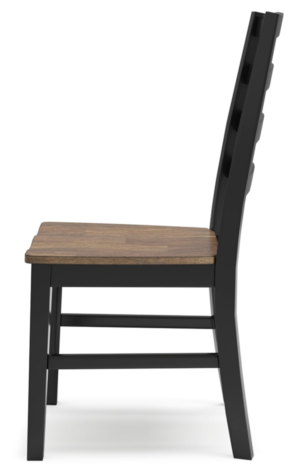 Signature Design by Ashley Wildenauer Rustic Armless Dining Chair, Set of 2, Black & Light Brown Signature Design by Ashley