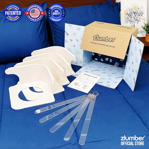 The Original USA Patented ZlumberLock – Secure Sheet Holder with Heavy-Duty Mattress Straps – No More Loose Bedding, Universal Fit, Easy One-Time Installation Zlumber