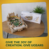 UGEARS Harry Potter Quidditch Pinball Machine - Wooden Models to Build for Adults with Engaging Gameplay - Wooden Pinball Machine Experience in 3D Puzzle Design - Ideal for Wooden Model Kits Fans UGEARS