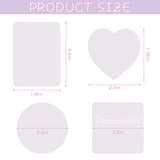 Framendino, 4 Pack Sublimation Blank Car Air Vent Clips Heat Transfer Car Diffuser Vent Scent Perfume Clip 4 Styles(Heart Square Round Rectangle) Framendino