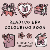 Reading Era Colouring Book (Simple and Relaxing Bold Designs for Adults & Children) (Simple and Relaxing Colouring Books) WoodArtSupply