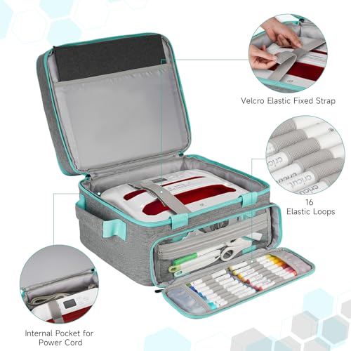 Carrying Case Compatible with Cricut EasyPress 2/Cricut EasyPress3 (9"x9",10"x10",12"x10"),Double-Layer Heat Press Machine Storage Bag Fits for Htvront(10"x10"),Tools and Accessories,Easy Press Mat LEFOR·Z