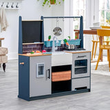 KidKraft Wooden Farm to Table Play Kitchen with EZ Kraft Assembly™, Lights & Sounds, Ice Maker and 17 Accessories KidKraft