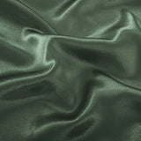 Pothuiny Satin Fitted Sheet - Ultra Soft Deep Pocket, Woodland Green, Single Mattress Cover (12" to 16") P Pothuiny