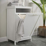 RiverRidge Somerset Tilt-Out Laundry Hamper, White RiverRidge