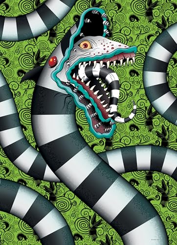 Beetlejuice Sandworm! 1,000 Piece Jigsaw Puzzle, Dimensions 19” x 27”, Featuring The Sandworm from Tim Burton’s Classic Film, Challenging and Engaging Officially Licensed Beetlejuice Merchandise USAOPOLY