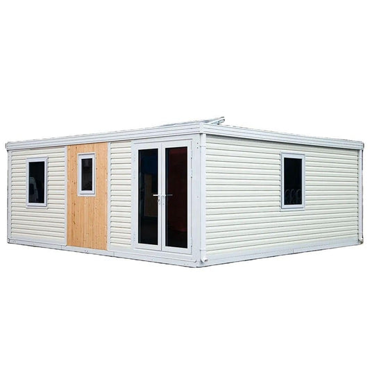 Generic Portable Tiny Home with Bathroom, 40ft x 20ft, White Mobile Prefab Container House, 07112003