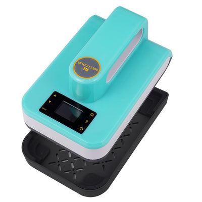 MECOLOUR Heat Press Machine for T-Shirts(5x7 In), Portable Heat Press Used to Sublimation and HTV Vinyl with Precise Temp Control, Max Temp 410℉/210 ℃, for Hat, Bag, Pillows, Heating Transfer Projects