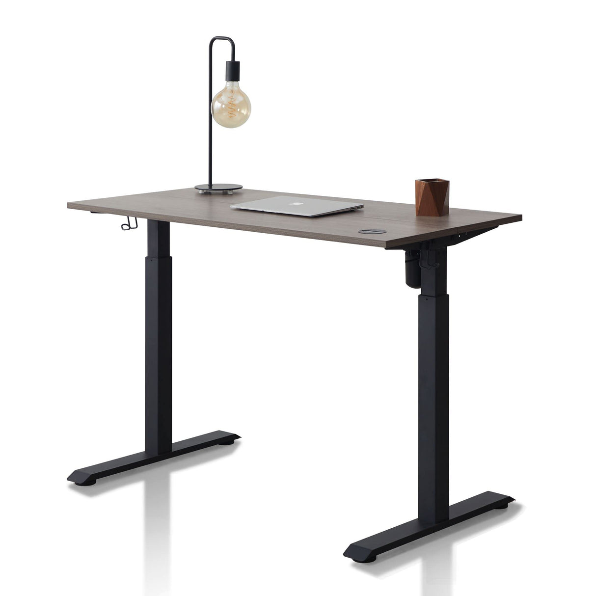 kowo Electric Height Adjustable Standing Desk, 48" Home Office Wooden Computer Desk Ergonomic Memory Control Workstation Sit Stand Desk kowo