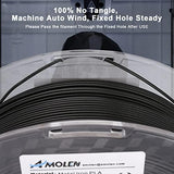 AMOLEN 3D Printer Filament, Metal PLA Filament 1.75mm with Magnetic, Contains 20% Metal Iron Powder, Apply to Polishing, Matte Black PLA 3D Printing Filament +/- 0.02mm, 1kg/2.2lbs AMOLEN