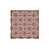 Deck Tiles - 6-Pack Pavers - Polypropylene Interlocking Patio Tiles - Outdoor Tiles for Patio, Porch, Garage, or Pool Deck by Pure Garden (Terracotta) Pure Garden