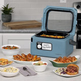 Presto 06017 8-Quart Nomad Traveling Slow Cooker, Blue Presto