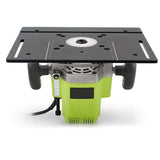 KETIPED Aluminium Router Table Insert Plate,Woodworking Benches Router Flip Plate W/Miter Gauge Guide Aluminium Fence Sliding Brackets,Multifunctional Trimming Engraving Table,MG-054BK KETIPED