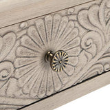 SAFAVIEH Home Collection Josie Greige 2-Drawer Console Table SAFAVIEH