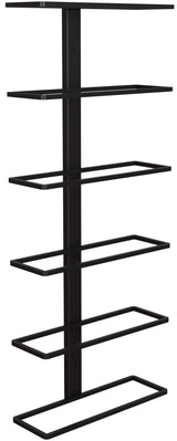 TheRackCo. Wall Series - Center Frame Metal Wall Mount Wine Bottle Rack, Black (6 Bottles) TheRackCo.