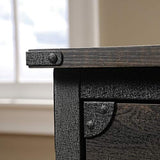 Sauder Steel River File Pedestal, L: 20.87" x W: 23.86" x H: 26.58", Carbon Oak Finish Sauder