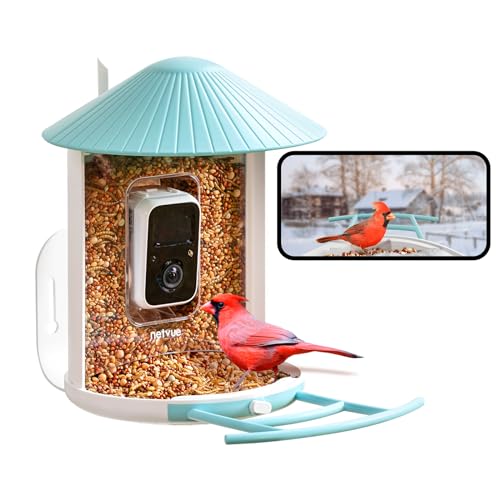 NETVUE Birdfy Lite - Smart Bird Feeder with Camera, Bird Watching Camera, Auto Capture Bird Videos & Motion Detection, Wireless Camera Ideal Gift for NETVUE