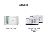 Cricut Mug Press + 4 Blank Mugs (12oz Each) Cricut