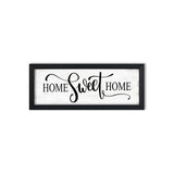 Home Sweet Home Sign Wall Decor: Rustic Art for Bedroom Wall Decor Above Bed Modern Farmhouse Country Wall Signs Master Bedroom Signs Framed Family Plaques Home Decorative 6" x 14.5" HLJ ART