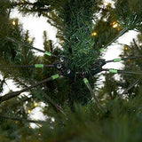 13ft. Artificial Slim Green Mountain Pine Christmas Tree with 1360 Warm White LED Lights and 3924 Bendable Branches Nearly Natural