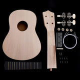 OriGlam 21 Inch DIY Ukulele Kit, Make Your Own Ukulele DIY Kit, Soprano Hawaii Ukulele Kit, Ukulele Hawaii Guitar Handwork Kit with Installation Tools for Kids, Friends, Family, Amateur OriGlam