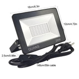 QUANS 110V 4 Pack 20W UV Ultra Violet LED Black Light for Curing Glue, Resin Cure 3D Printer, Blacklight, Fishing Aquarium, Party Supplies, Neon Glow in The Dark, with 3Pong US Plug QUANS