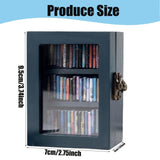 Anxiety Bookshelf Mini Bookshelfs, Anxiety Mini Bookshelf for mini books Ornament, Shake Away Your Anxiety Miniature Book Library with 60pcs Books for Book Lovers Home Room Office Decor (Blue) Rxsdeni