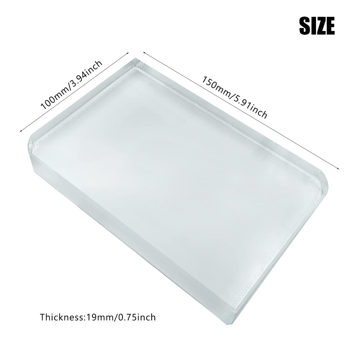 YGFRSTO Crystal Sublimation Blanks Sublimation Glass for Custom Picture Photo Frame, Award Plaque, Crystal Tabletop Decor, in-Loving Memory Sublimatin Printing Products (Rectangle) YGFRSTO