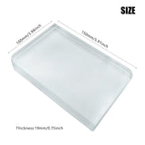 YGFRSTO Crystal Sublimation Blanks Sublimation Glass for Custom Picture Photo Frame, Award Plaque, Crystal Tabletop Decor, in-Loving Memory Sublimatin Printing Products (Rectangle) YGFRSTO