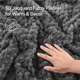 BEDELITE Fluffy Queen Comforter Set - Grey Fleece Soft Comforter for Queen Size Bed, Luxury Warm Bedding Set for Winter, Fuzzy Bed Set 3 Pieces (1 Comforter, 2 Pillowcases) BEDELITE