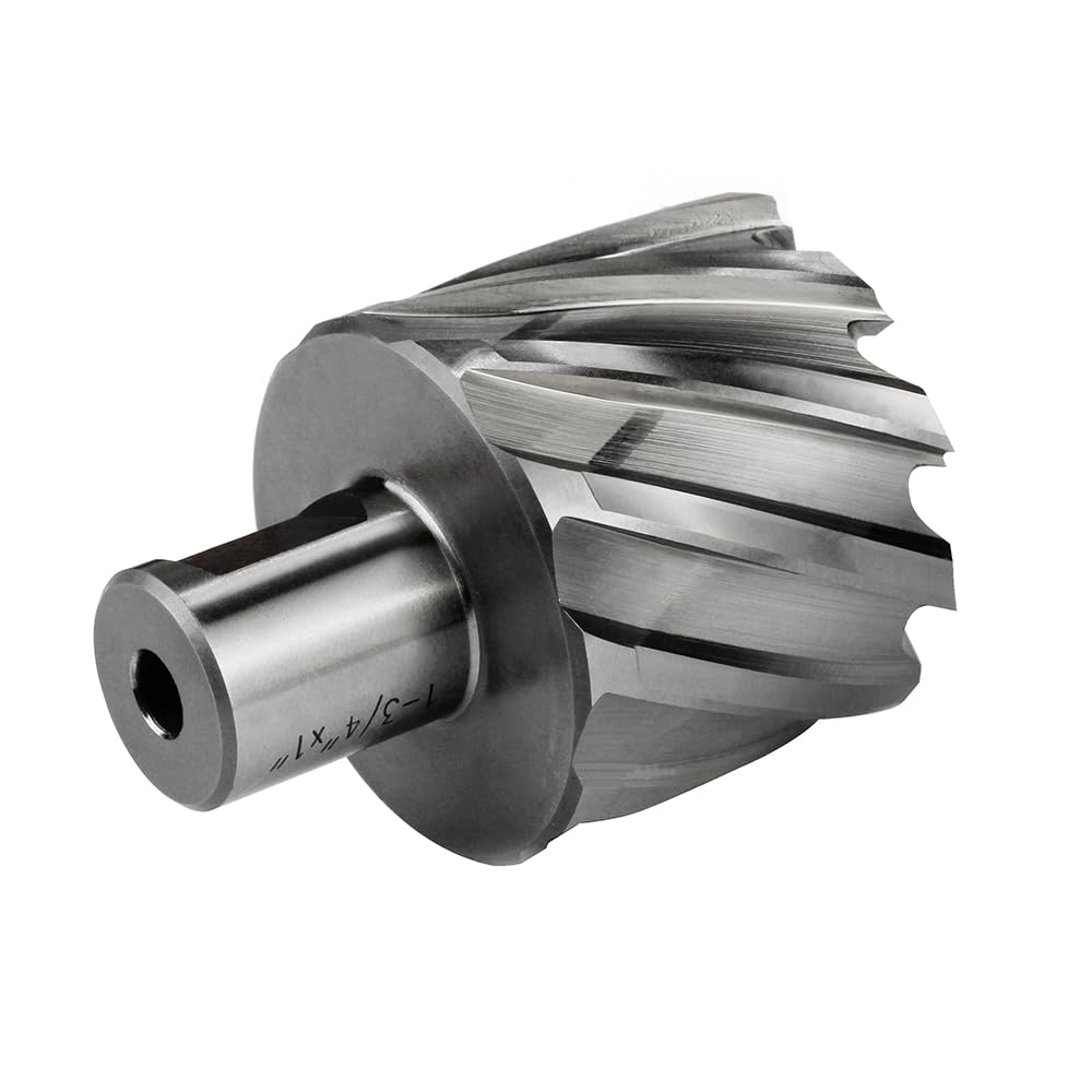 Annular Cutter JESTUOUS 1-3/4 Inch Cutting Diameter 3/4 Weldon Shank 1 Cutting Depth with Pilot Pin Slugger Bits HSS Kit for Magnetic Drill Press,1 Piece JESTUOUS