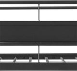 TSAMPA Latest Upgraded and Stronger Heavy Duty Metal Steel Bunk Bed Full XL Over Queen Size, More Stable More Rust-Proof Bunk Queen Bed with Thickened Legs (Easier Assembly) (Full XL Over Queen) TSAMPA