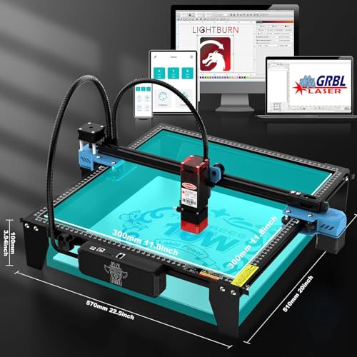 Twotrees TTS-10 Pro Laser Engraver,10000mW High Precision Laser Engraving Machine,Laser Cutter,30000mm/min Speed,0.069mm Laser Spot Engraver Machine for DIY,Wood,Metal,Acrylic,Glass,Stainless Steel Twotrees