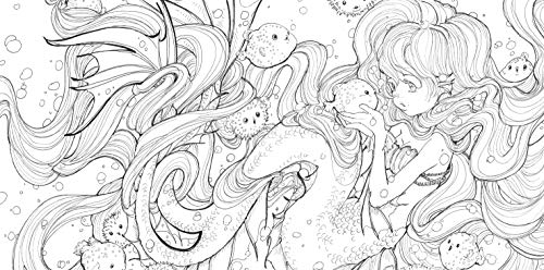 Pop Manga Mermaids and Other Sea Creatures: A Coloring Book Watson-Guptill