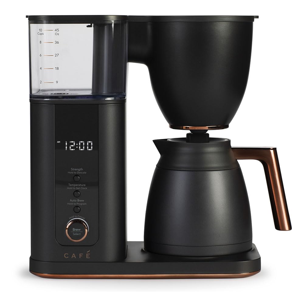 Café Specialty Drip Coffee Maker | 10-Cup Insulated Thermal Carafe | WiFi Enabled Voice-to-Brew Technology | Smart Home Kitchen Essentials | SCA Certified, Barista-Quality Brew | Matte Black