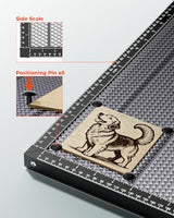 ACMER Honeycomb Laser Bed 300 * 300mm, Laser Engraver Honeycomb Working Table with Aluminum Backing Plate, Cutting Table for Diode CO₂ Fiber Laser Engravers, Desktop Protection ACMER