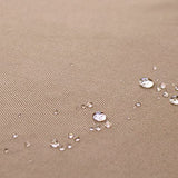 ULTCOVER Rectangular Patio Heavy Duty Table Cover - 600D Tough Canvas Waterproof Outdoor Dining Table and Chairs General Purpose Furniture Cover Size 136L x 74W x 28H inch ULTCOVER