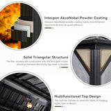 Aoxun 12FT X 16FT Hardtop Gazebo, Outdoor Pergolas with Mosquito Netting and Curtains, Galvanized Steel Double Roof Permanent Aluminum Gazebo, for Gardens, Decks, Patios, Parties Aoxun