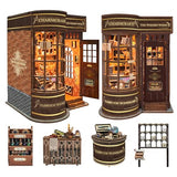 Book Nook Kit for Adults, Booknook DIY Miniature House Kit, 3D Wooden Puzzles for Adults, Wood Gifts for Book Lovers Women Friends - Magic Wand Shop