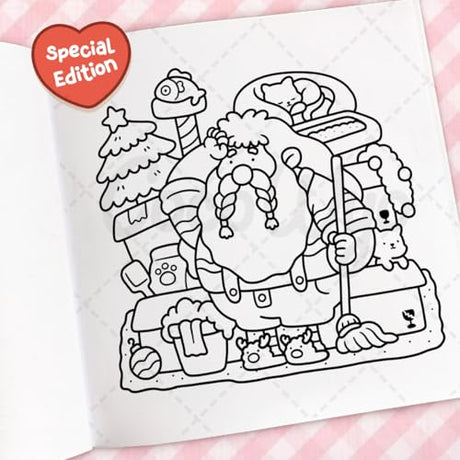 Cozy Christmas: Coloring Book for Adults and Kids (Cozy Spaces Coloring) WoodArtSupply