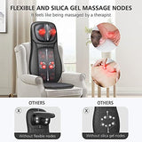 Snailax shiatsu Neck & Back Massager with Heat, Full Back Kneading Shiatsu or Rolling Massage, Massage Chair pad with Height Adjustment, Back Massager for Neck and Shoulder Snailax