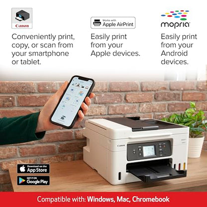 Canon Megatank GX4020 All-in-One Wireless Supertank Printer with Print, Copy, Scan and Fax | Auto Document Feeder | Mobile Printing | 2.7" LCD Touch Screen